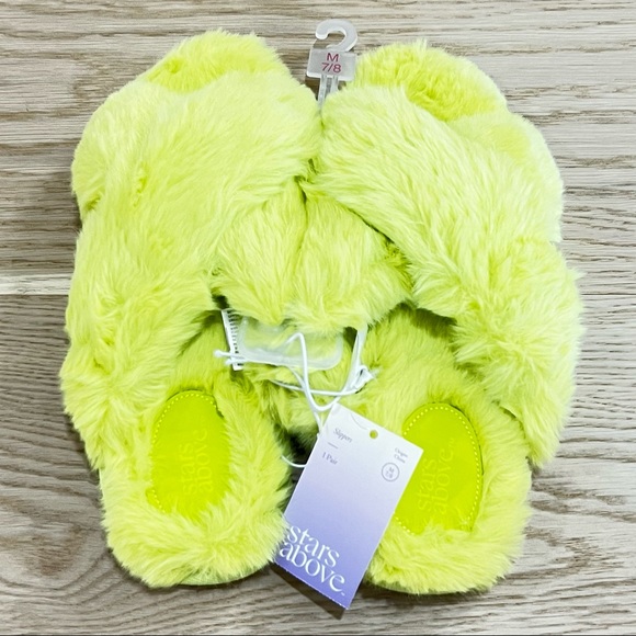 Women's Paris Crossband Fur Slippers - Stars Above - Picture 3 of 5